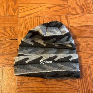 Supreme Gray Camo Beanie